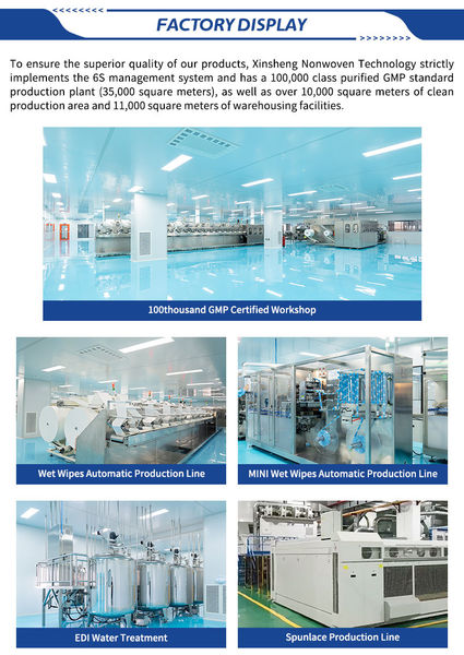 Xinsheng Nonwovens Technology Ltd. üreticinin üretim hattı