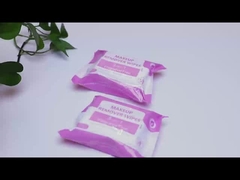 Toptan hindistan cevizi yağı, aloe vera, E vitamini, hyaluronik asit makyaj temizleme mendilleri